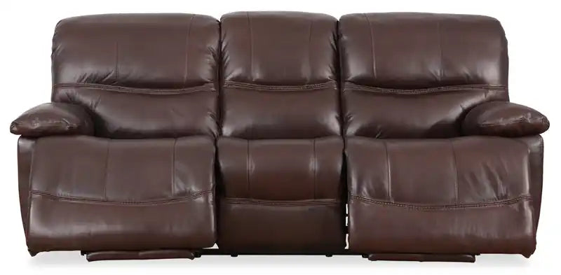 Canapé inclinable électrique zéro gravité en cuir véritable avec ports USB