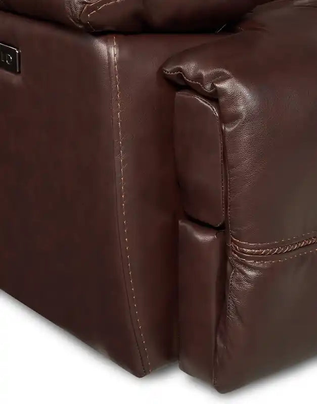 Canapé inclinable électrique zéro gravité en cuir véritable avec ports USB