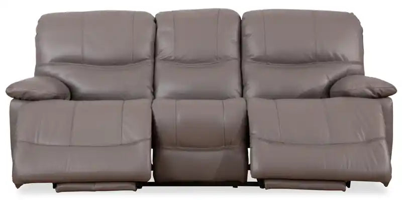 Canapé inclinable électrique zéro gravité en cuir véritable avec ports USB