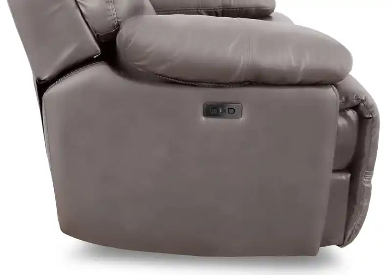 Canapé inclinable électrique zéro gravité en cuir véritable avec ports USB