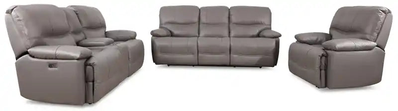 Canapé inclinable électrique zéro gravité en cuir véritable avec ports USB