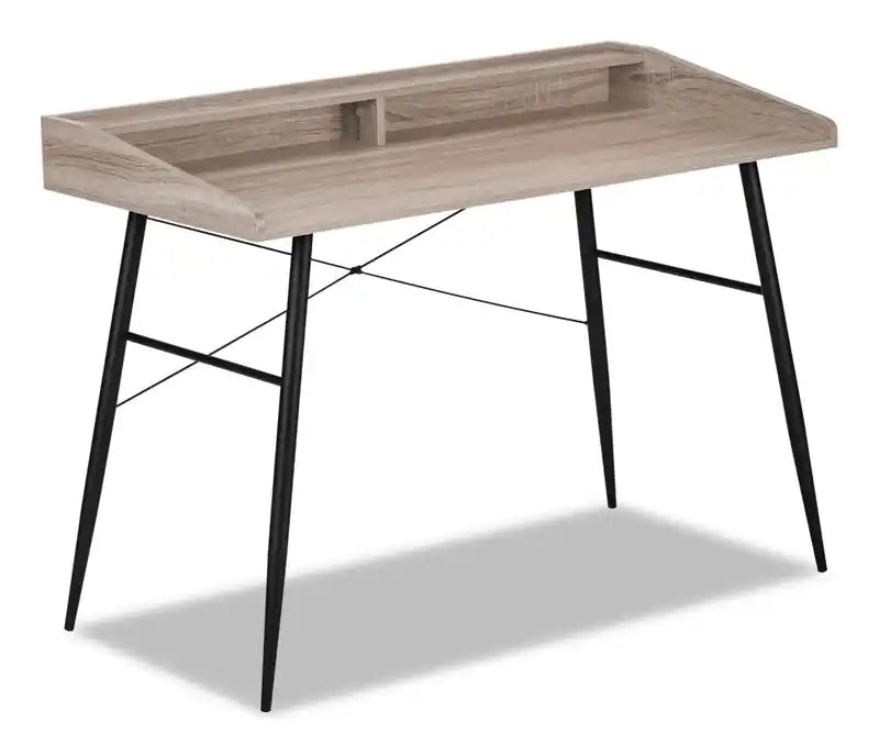 Jeremy 47.25 Office Desk with Small Hutch