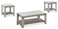 Lincoln 42 Traditional 3-Pack Coffee + 2 End Tables with Shelf