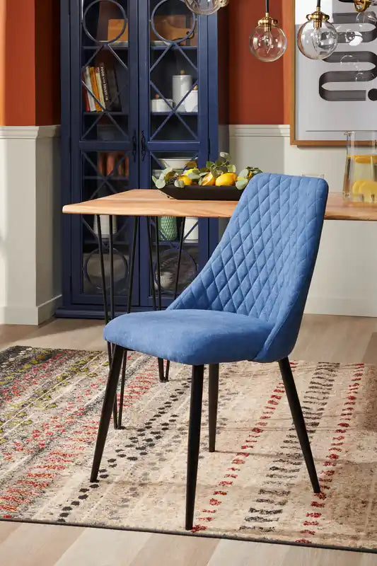 Chaise de salle à manger en tissu polyester