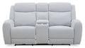 Reign 78 Fabric Power Reclining Loveseat with Console - Bronco Stone Grey