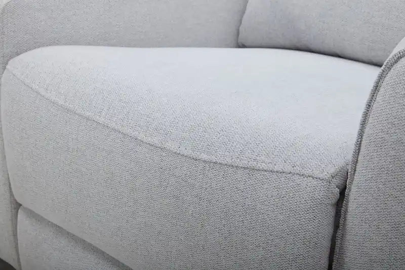 Causeuse inclinable électrique en tissu de 78 po - Bronco Gris pierre